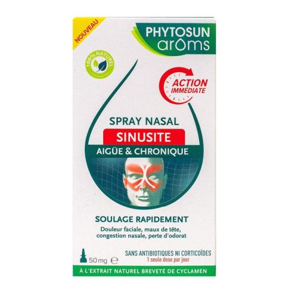 Spray nasal sinusite aiguë et chronique 50mg