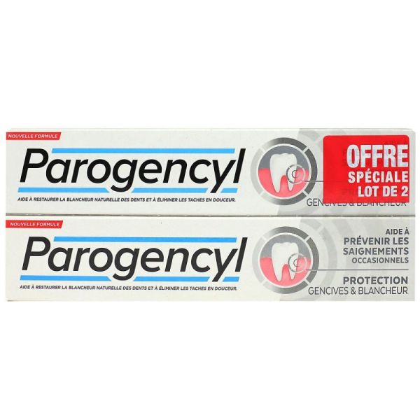 Parogencyl Prévention gencives blancheur 2x75ml