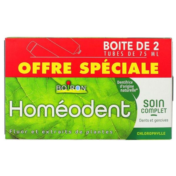 Dentifrice dents & gencives 2x75ml - chlorophylle