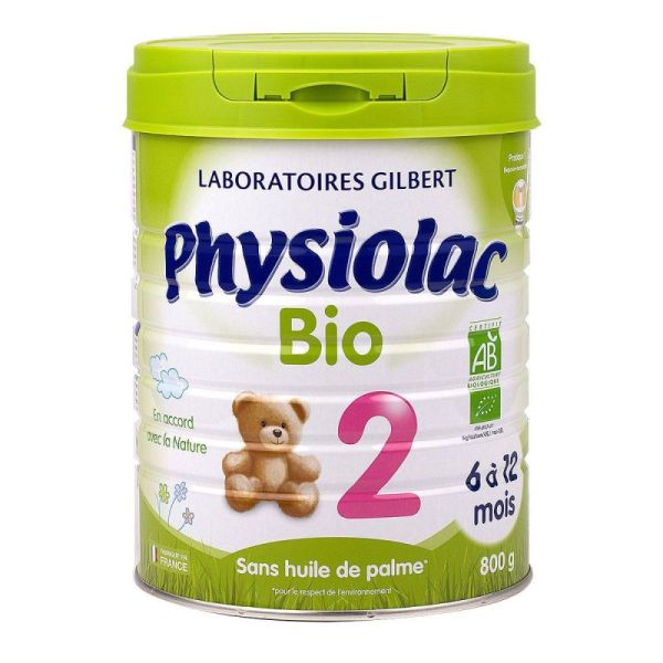 Lait 2ème âge bio 6/12 mois 800g