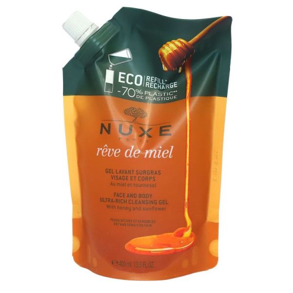 Rêve de miel gel lavant surgras éco-recharge 400ml