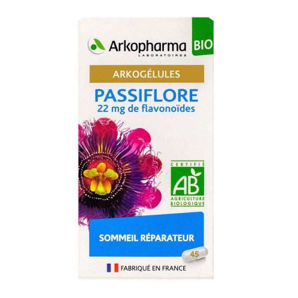 Arkogélules passiflore bio sommeil réparateur 45 gélules