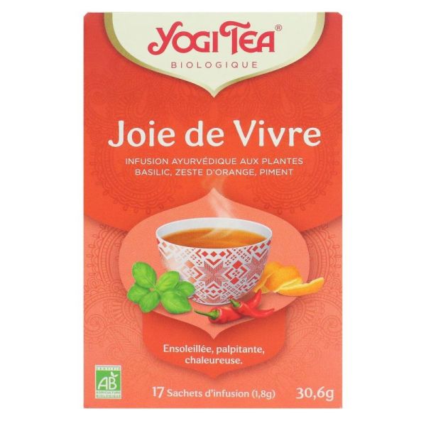 Joie de vivre infusion ayurvédique bio 17 sachets