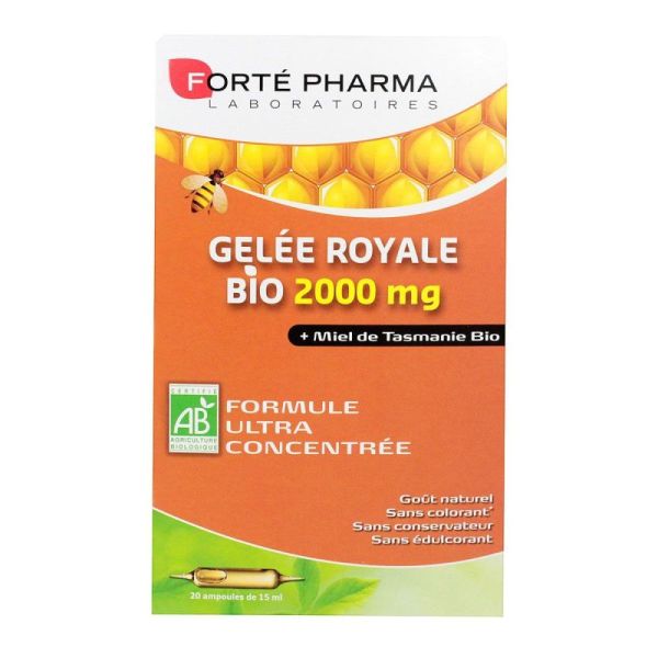 Gelée royale & miel bio 20 ampoules