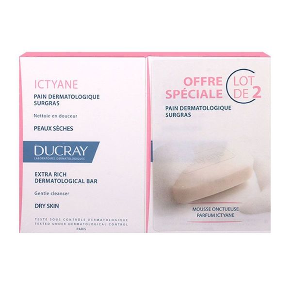 Ictyane pain dermatologique 2x100g