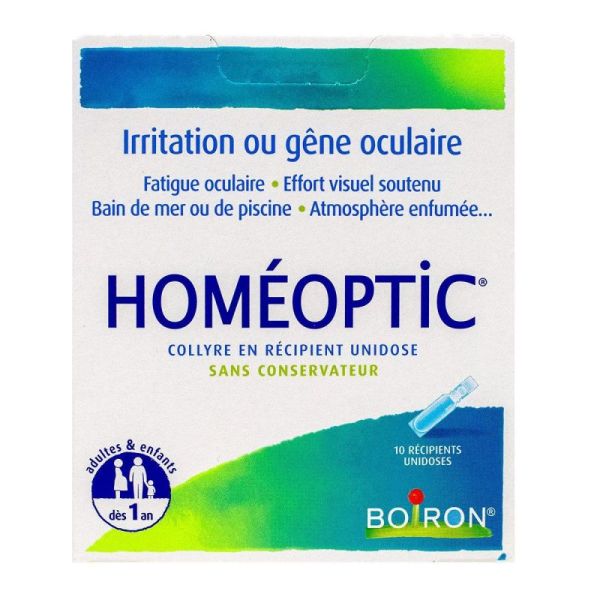 Homéoptic 10 récipients unidoses