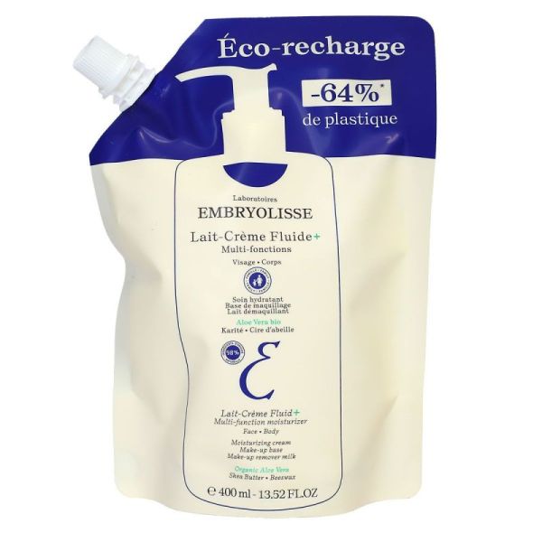 Eco-recharge lait crème fluide+ 400ml