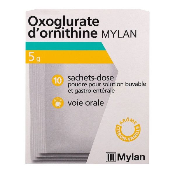 Oxoglurate d'ornithine Mylan 10x5g