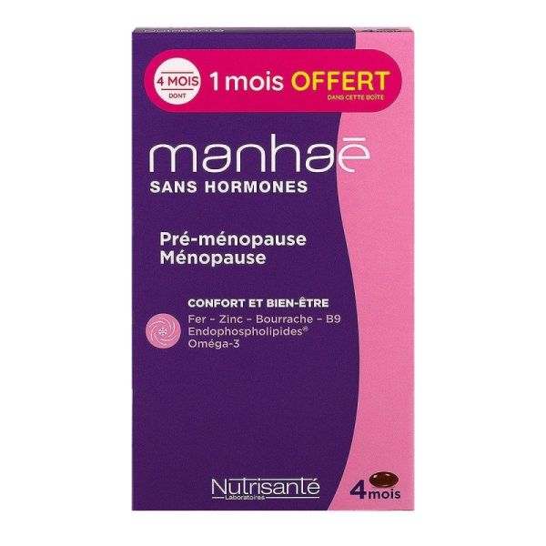 Manhaé pré-ménopause & ménopause 120 capsules