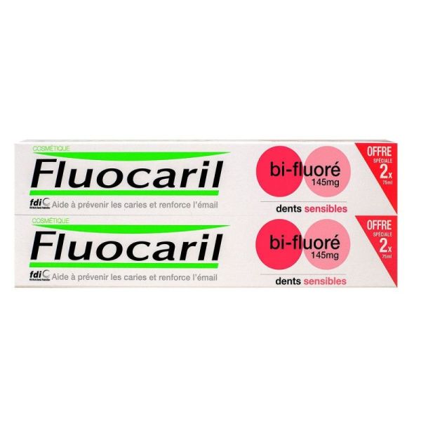 Dentifrice bi-fluoré dents sensibles 2x75ml