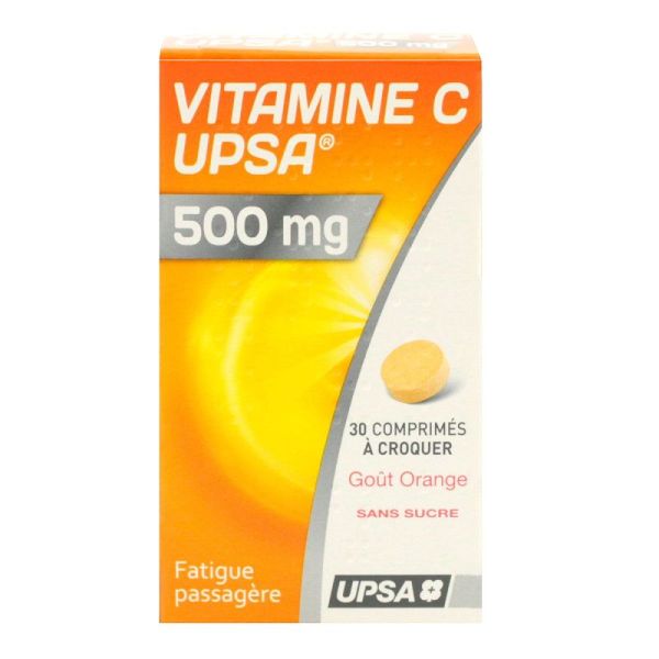 Vitamine C 500mg 30 comprimés à croquer