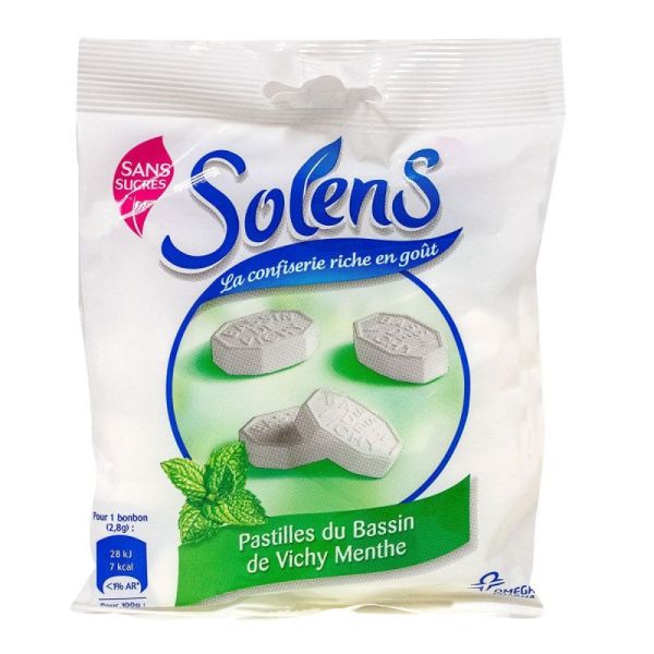 Pastilles du bassin de Vichy menthe sans sucre 100g