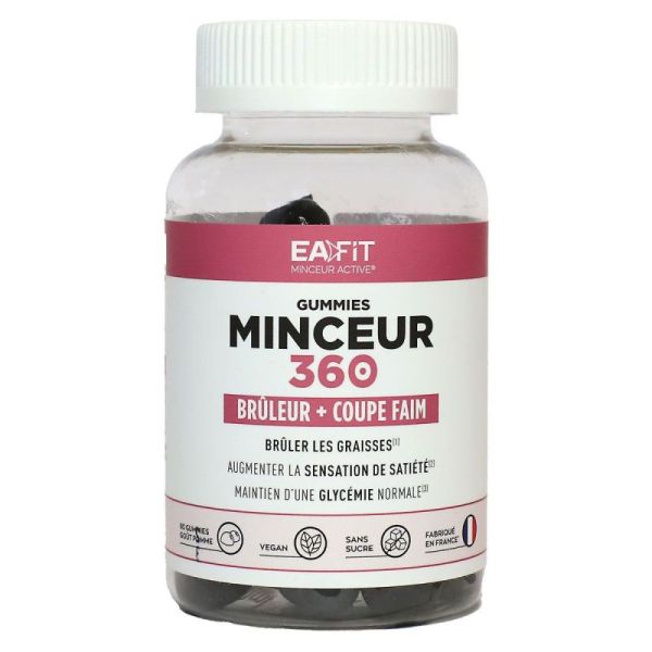 Minceur 360 brûleur coupe-faim 60 gummies