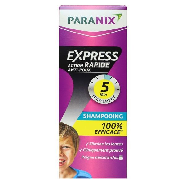 Express 5mn action rapide shampoing anti-poux 200ml