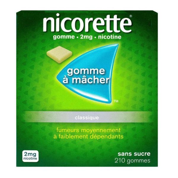 Nicorette 2mg Original 210 gommes