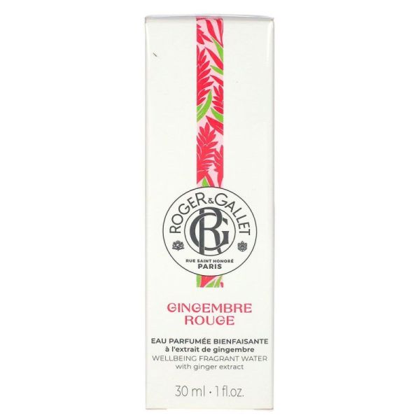 Gingembre rouge eau parfumée bienfaisante 30ml