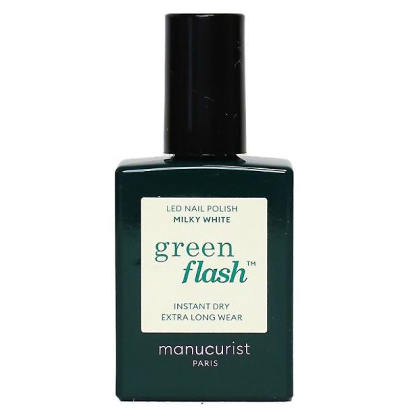 Green Flash vernis à ongle semi-permanent Milky White 15ml