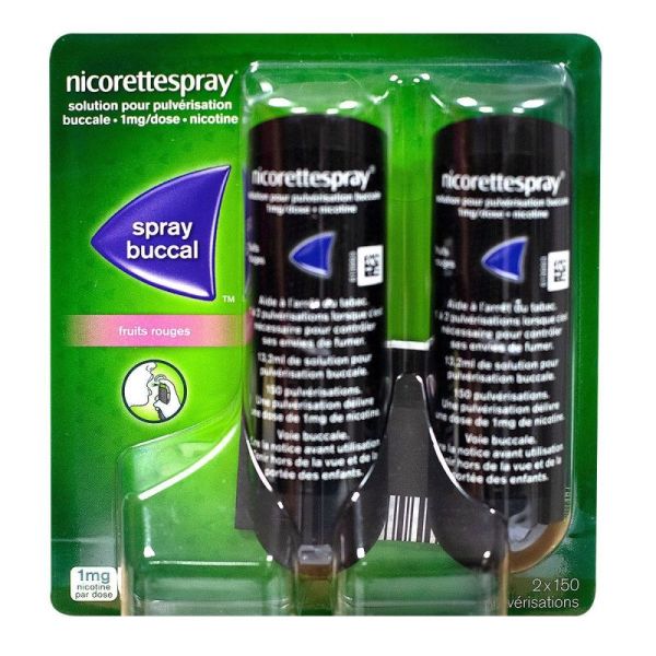 Spray buccal 1mg fruits rouges x2