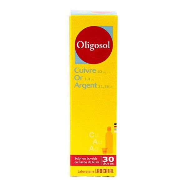 Oligosol Cuivre Or Argent 30 Doses 60ml