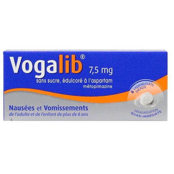 Vogalib 7,5mg 8 lyophilisats oraux 6ans+