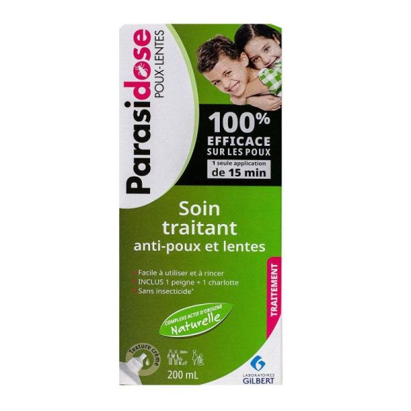 Soin traitant anti-poux et lentes 200ml