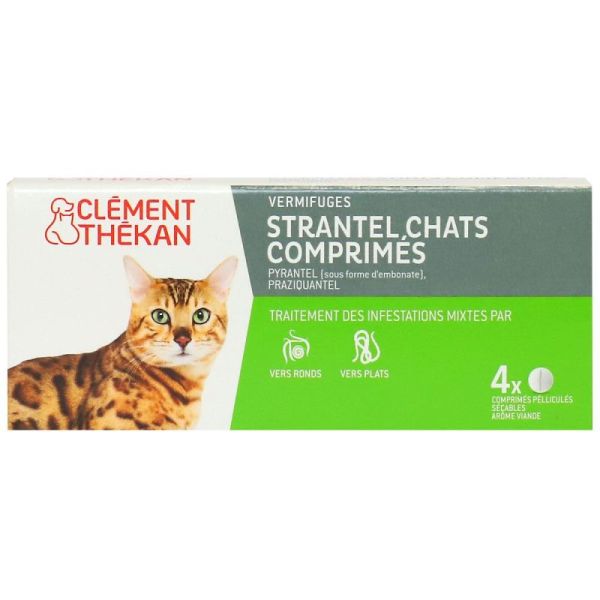 Strantel vermifuge chat 4 comprimés