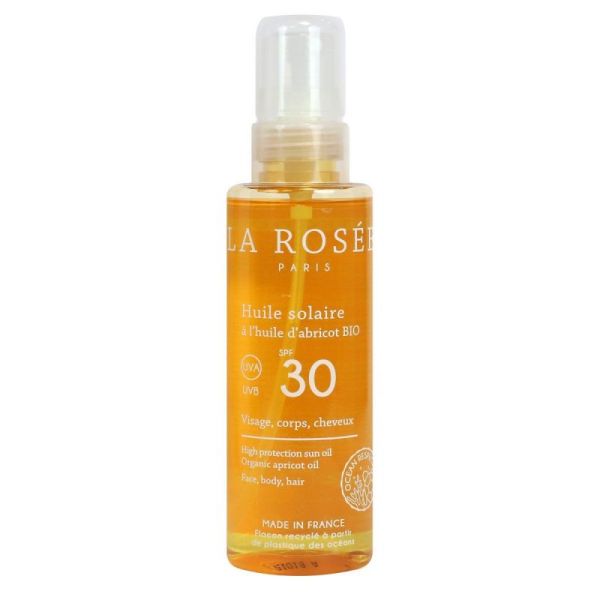 Huile solaire huile abricot bio SPF30 150ml