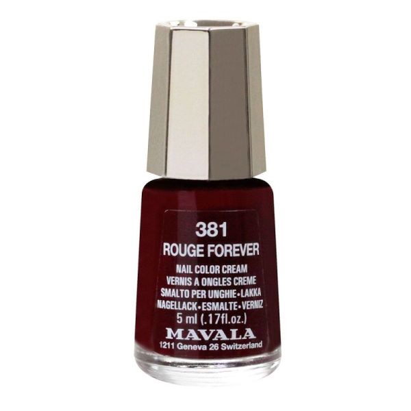 Mini color vernis à ongles 5ml 381 rouge forever