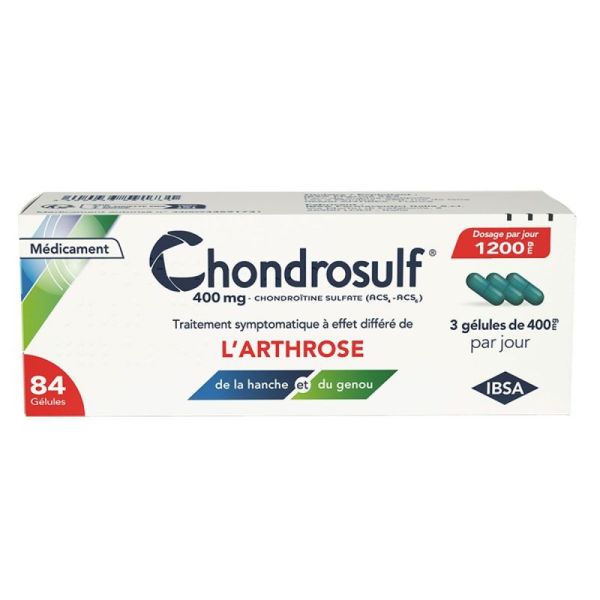 Chondrosulf 400mg 84 gélules