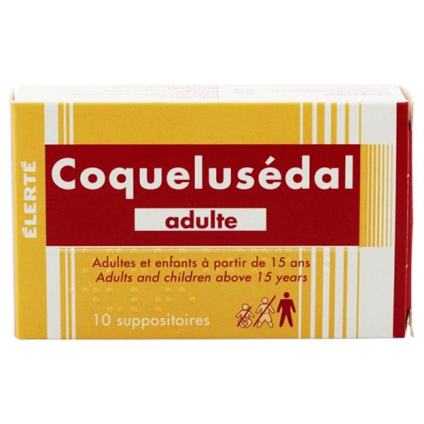 10 suppositoires Coquelusédal adulte