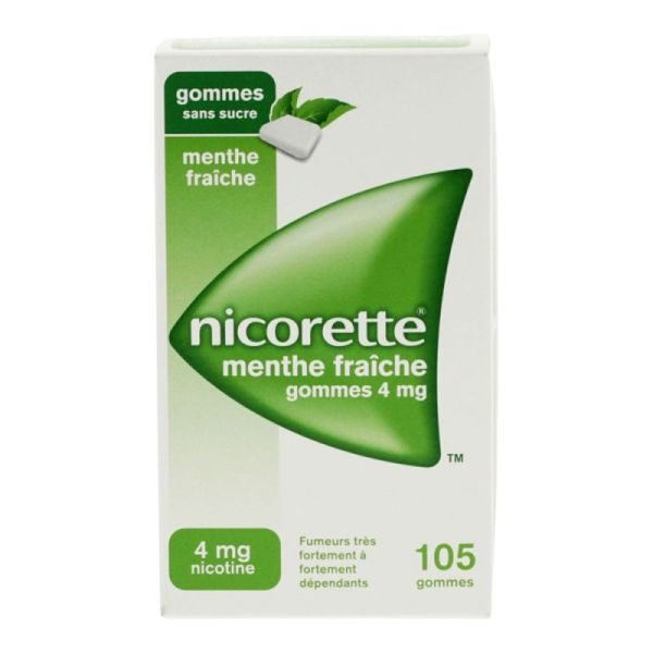 Nicorette 4mg Menthe Fraîche 105 gommes