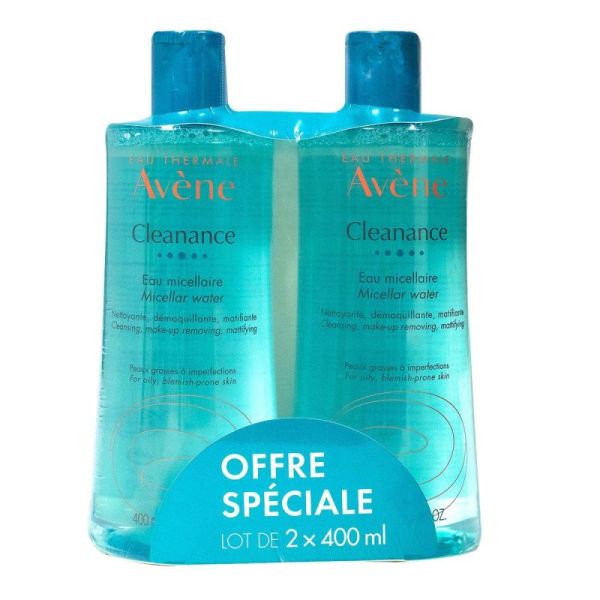 Cleanance eau micellaire 2x400ml