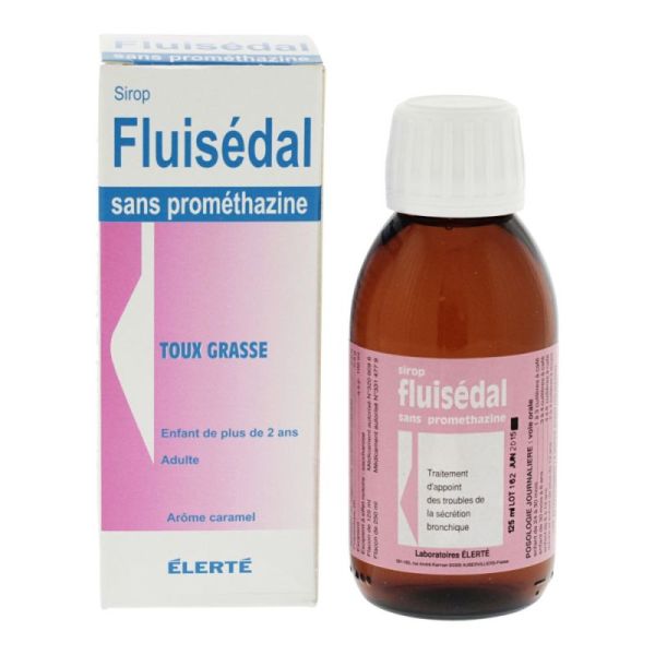 Sirop Fluisédal sans prométhazine arôme caramel 125ml