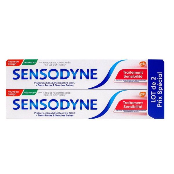 Dentifrice traitement sensibilité 2x75ml