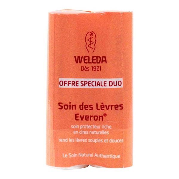 Soin des lèvres Everon en cire naturelle 2x4.8g