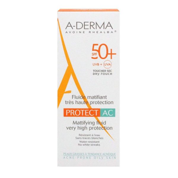 Fluide matifiant Protect AC SPF50+ 40ml