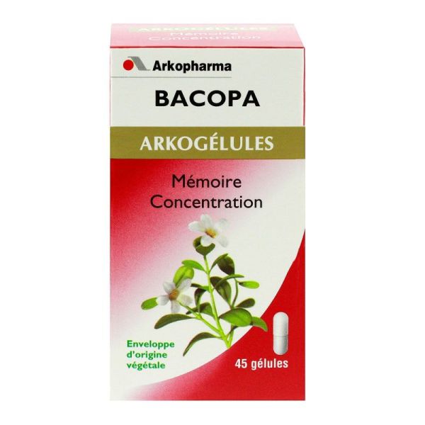 Arkogélules bacopa mémoire 45 gélules