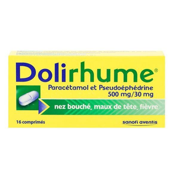 Dolirhume 16 comprimés