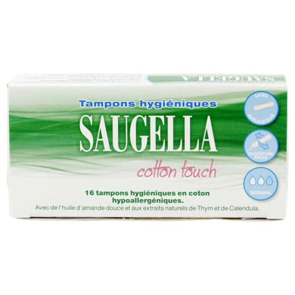 16 tampons hygiéniques ss applicateur normal