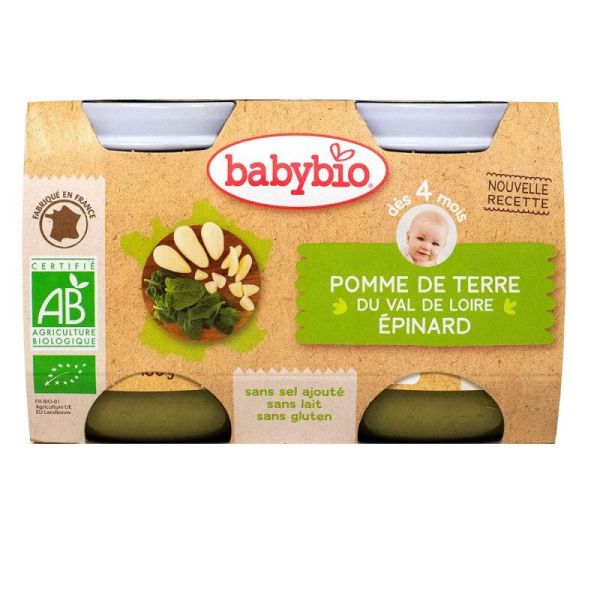 Petit pot légumes pomme de terre épinard 2x130g