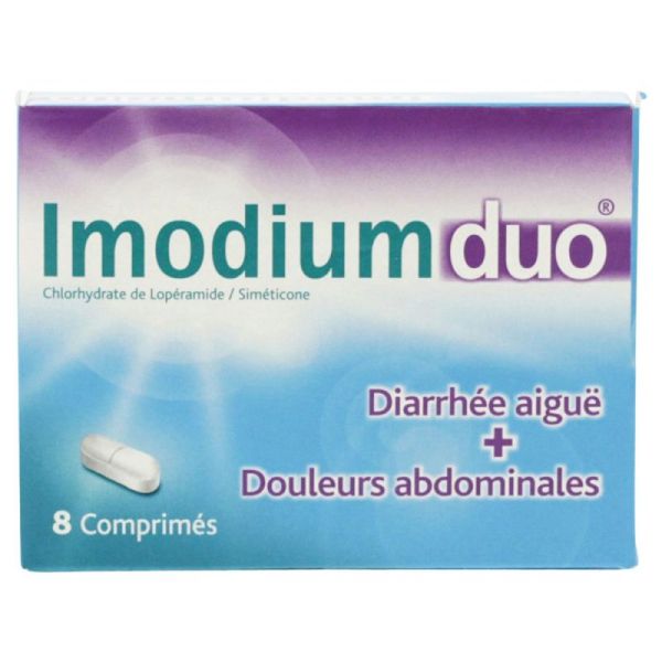 Imodium Duo 8 comprimés