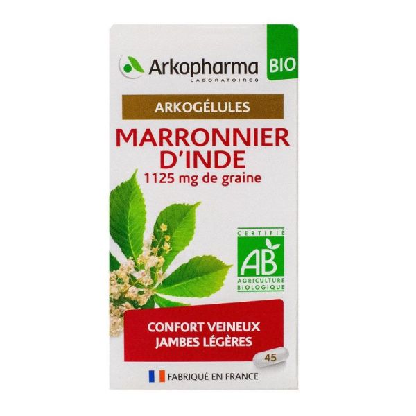 Arkogélules marronnier d'Inde bio 1125mg graine 45 gélules