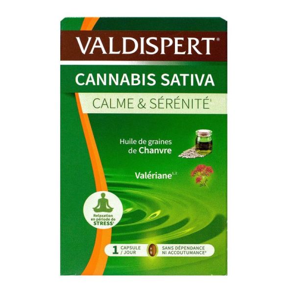 Cannabis sativa calme et sérénité 24 capsules